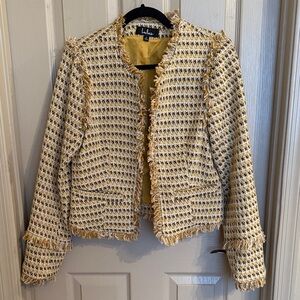 Lulu's Mustard Tweed Blazer
